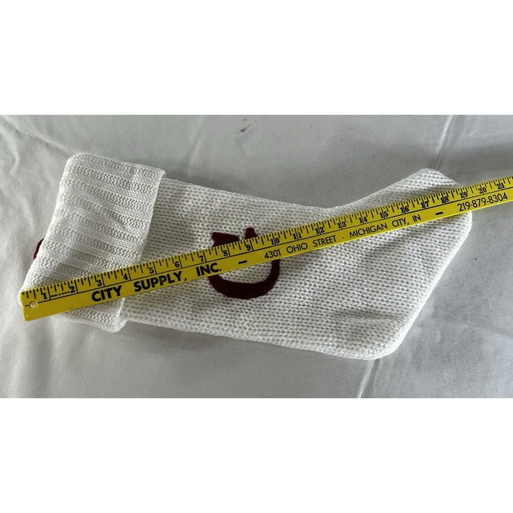 Wondershop Monogram Christmas Stocking Letter G Initial White Knit Target Lined
